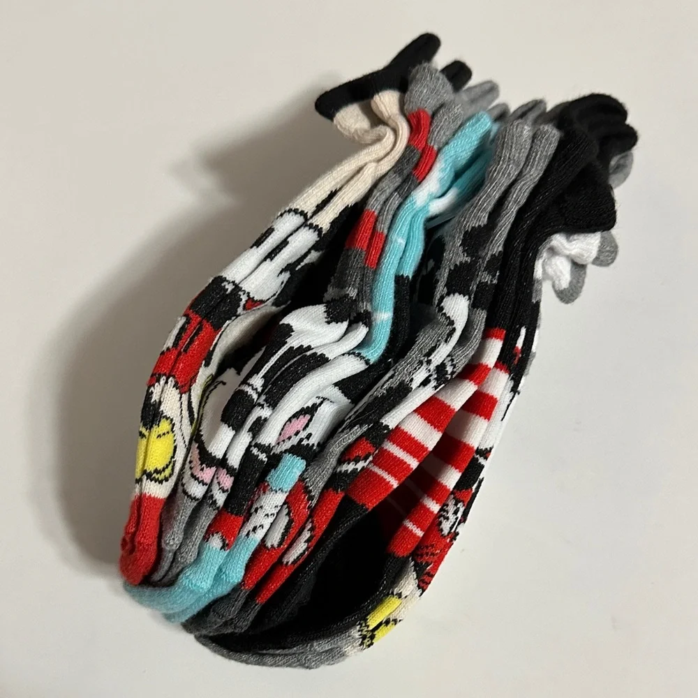 Disney‎ Mickey Mouse Red and Black Socks Set